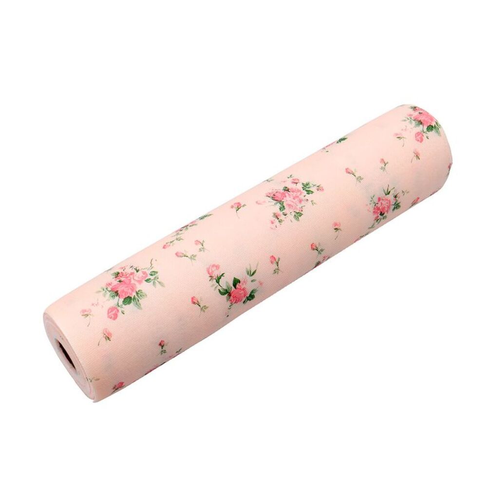 Bedroom Kitchen Flower Pattern Non-slip Cabinet Cupboard Paper Mat